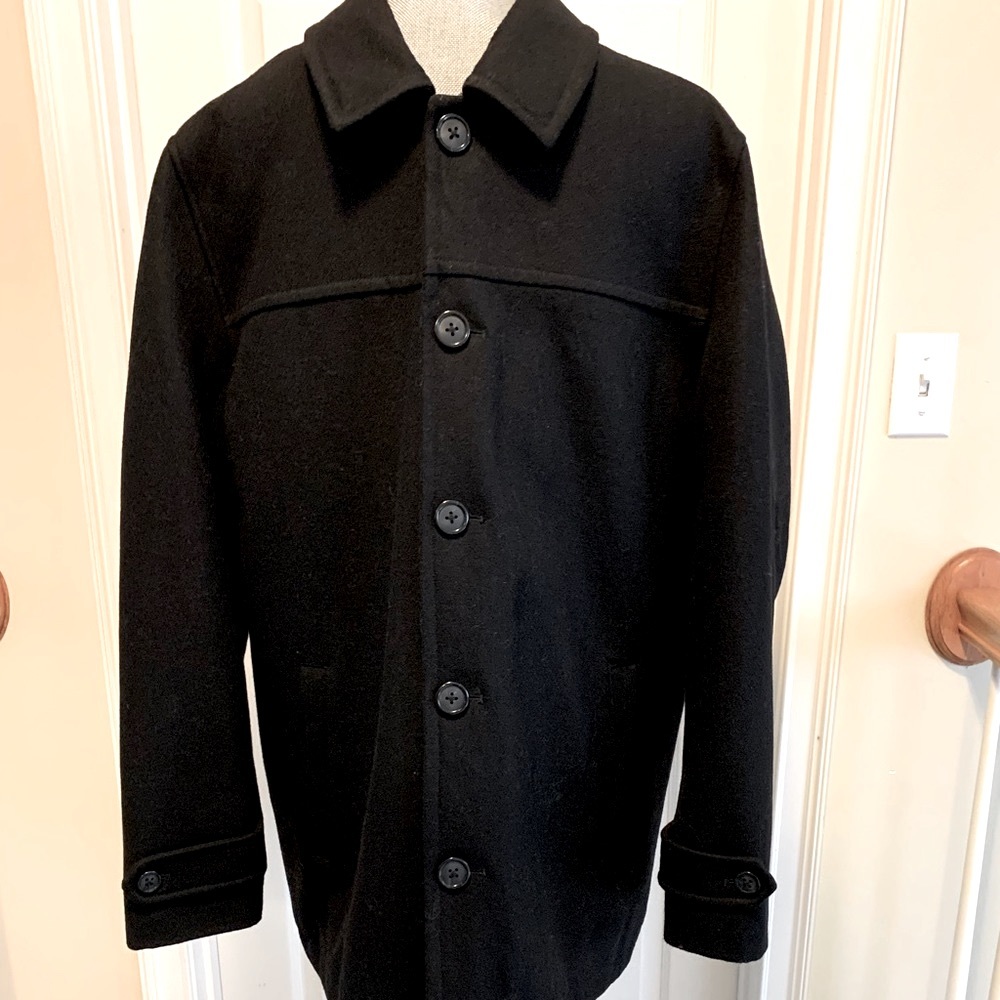 Structure Black, Lined wool-blend jacket in like-new condition size large